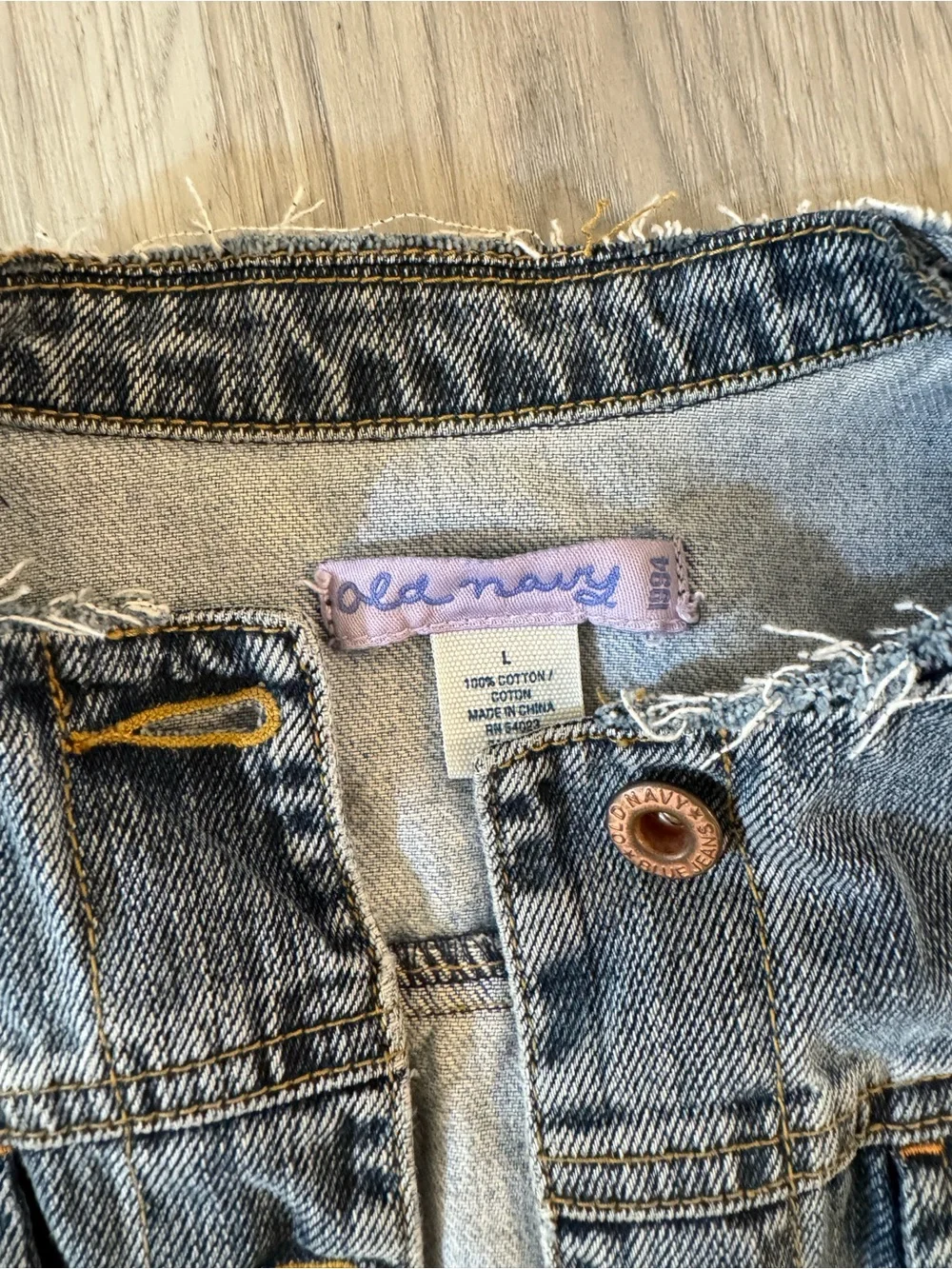 Old Navy vintage styled Light Blue Denim Jean Jacket for Kids